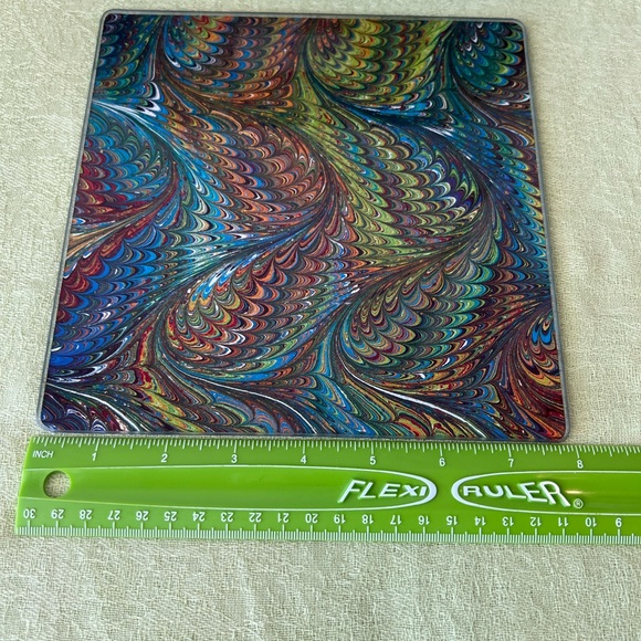 Marbleize cheese platter and spreader - Picture 8 of 9